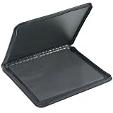 Office Products : Prat Paris Start 2 Presentation Portfolio Case, Zippered Multi-ring Binder with Ten 8.5' x 11' Archival Sheet Protectors, Cover Color: Black.