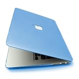 Produkt-Bild: Incutex MacBook Air 11" / 11,6 Zoll Notebook Hardcase Crystal Case Etui Tasche Unibody Transparent Hellblau, Aussparung f&uuml;r Apple Logo, Schutz H&uuml;lle Protector Schutzh&uuml;lle Cover Case Notebookh&uuml;lle Hartschale Hartschalenkoffer