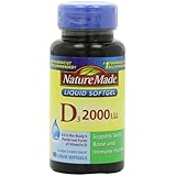 Nature Made Vitamin D 2000 I.U. with D3 Liquid Softgels, 90 Count