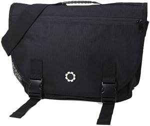 DadGear Courier Diaper Bag - Solid Black