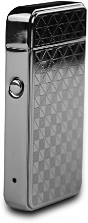 Innocadeaux Men Best Gift Windproof double Flame less Electronic Pulse Arc Cigarette Lighter USB Charging Cigar Lighter Rechargeable No Gas Souvenir Gentlemen Cigarette Lighter (Gray)