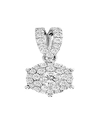 14K Gold 0.25cttw Perfect Heirloom Round Diamond Pendant