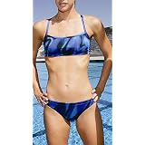 Reebok Women's Performance MC9 Two-Piece Ring Back Swimsuit
