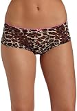 Betsey Johnson Women’s Stretch Mesh Lo-Rise Cheekini, Betsey Cheetah Natural, Small