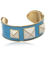 Rebecca Minkoff Small Enamel Studded Leather Cuff Bracelet