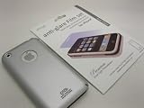 Apple iPhone Premium Anti-Glare (Smudge Free,Full Face Film)- elago Brand and Polycarbonate Soft Case Silver - Cozip Brand (Made in korea)