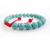 8mm Howlite Turquoisite Beads Tibetan Buddhist Mala Bracelet for Meditation Rosary