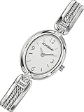 Fontenay - UR2251AJ - Montre Femme Acier - Quartz Analogique - Ovale - Cadran Blanc - Bracelet Acier Semi Rigide et Cable Acier