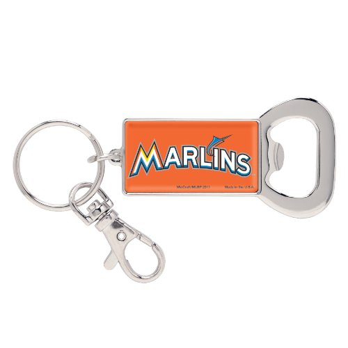 MLB Miami Marlins Bottle Opener Key Ring