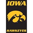 Iowa Hawkeyes Applique Banner Flag