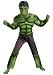 Disguise Costumes Avengers Hulk Avengers Classic Muscle Costume, Green/Brown, Medium