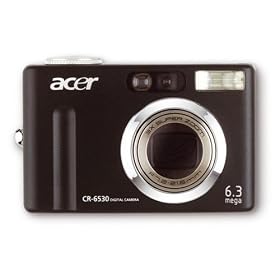 Acer CR-6530 - Digital Camera - 6.3 Mpix - optical zoom: 3 x - supported memory: SD - black