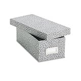 Oxford Oxford Reinforced Board 3 x 5 Card File With Lift-Off Cover, Black/White Agate,1 Per Box ,(40588)