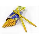 Dixon 00073 China Markers, Yellow, 12-Pack