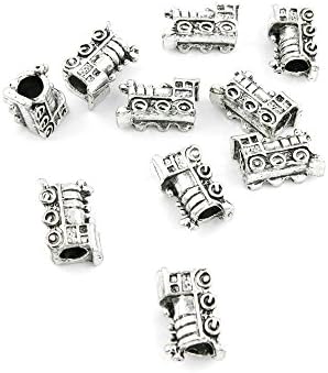 440 pcs Jewelry Making Charms Antique Ancient Silver Tone Findings Jewellery Charme Bulk Wholesale Supplies Supply 05224 Locomotive Loose Beads