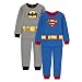 Licensed Grey/Blue TB 4pc Batman/Superman PJ Set - 4 Toddler
