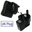 LUPO BLACK 1000mA Apple Ipod Charger USB Power Adapter (charges MP3 players, Mobile phones, PDA's & Digital Cameras)