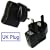 LUPO BLACK 1000mA Apple Ipod Charger USB Power Adapter (charges MP3 players, Mobile phones, PDA's & Digital Cameras)