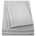 1500 Supreme Collection Dobby Striped Sateen 4 Piece Bed Sheet Set Deep Pocket - Premium Hotel Style Bed Sheets & Pillowcase Set - California King, Dobby Stripe Gray