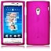 Xylo Pink Hybrid Armor Hard Shell / Skin / Case for the Sony Ericsson XPERIA X10 Mobile Phone.