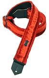 Levy's Leathers 2 Faux Mink Guitar Strap with Polypropylene Backing,Red