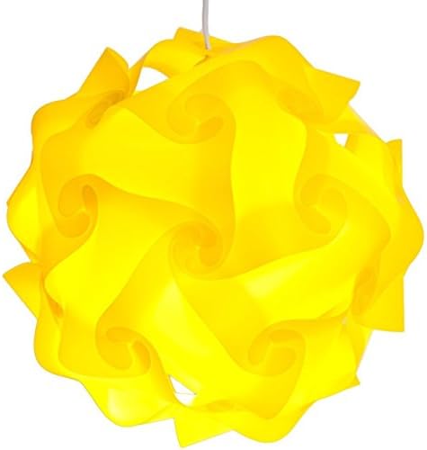 LightingCraft Modern Plastic IQ Lamp Shade- 3 Sizes(S/M/L)-9 Colors(Blue/Green/Orange/Pink/Purple/Red/Sky Blue/White/Yellow)