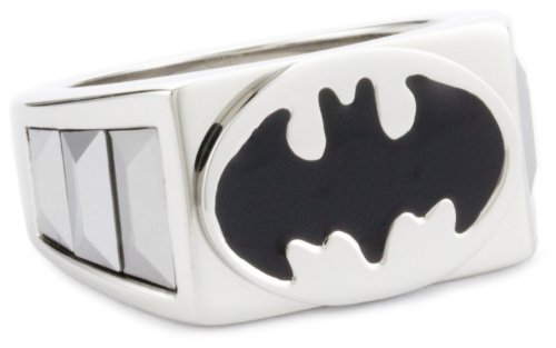 DC Comics Batman Men's Stainless Steel Ring, Size 11
