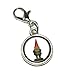 Graphics and More Garden Gnome Antiqued Bracelet Pendant Zipper Pull Charm with Lobster Clasp