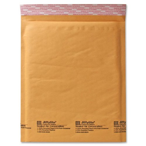 Quality Park Sealed Air Jiffy Lite Cushioned Mailers, Self Seal, #6, 12.5 x 19 Inches, Pack of 50 (SEL39097)