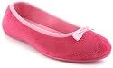 Ever So Soft "Prima" Ladies Ballerina Slippers - Dk Pink/Pink