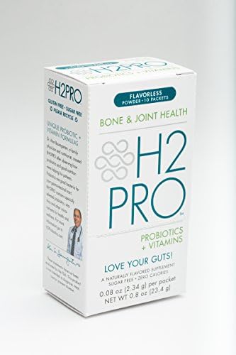 H2PRO Probiotics + Vitamins | Bone & Joint Health | 10 Count | Flavorless