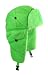 Bright Neon Faux Fur Winter Trooper Hat Cap Color Choice (Lime Green)