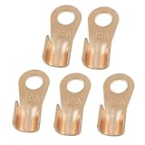 uxcell 銅ターミナルパッシングスルー　80a　5個入り　オープンケーブル　コネクタリングタング