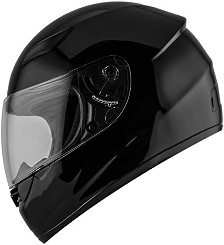 Duke Helmets DK-110 Full Face Motorcycle Helmet Gloss Black