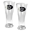 Dallas Cowboys 2pc 19oz Pilsner Glass Set NFL Football