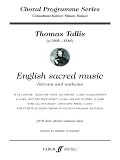 English Sacred Music (Choral Programme Series)