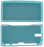 New Lt Blue silicone Protective Case for Nintendo DS L