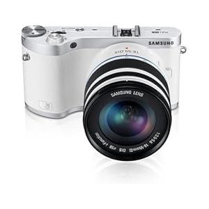 Samsung NX300 20.3MP CMOS Smart WiFi Compact Interchangeable Lens Digital Camera with 18-55mm Lens and 3.3