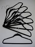 100 Huggable Velvet Hangers - Black (Black) (10