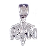 CleverEve's 14K White Gold Ornate Pendant 0.7 - Gram(s)