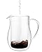 Osaka Cafetiere 6 Cup (27 oz) Double-Walled Borosilicate Glass, Coffee and Tea French Press, with Wood Lid 