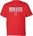 Nebraska Cornhuskers Youth Cover 2 T-Shirt