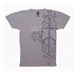 Vintage "Peace Smiles" Gray Junior Women's t-shirt
