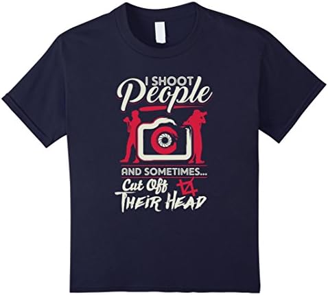 Kids Photographer T-Shirt - Photography T-Shirt - I Shoot People 8 Navy