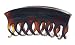 Caravan Large Conventional Hair Claw Covered Spring With Wave And Rounded Teeth In Tortoise Shell