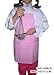 Pink Apron Kids Children Fits 2-7 Yr Olds 15x21 Inches Real Fabric 100% Poly Gift