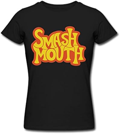 CZR fashin girl's Smash Mouth popular shirt tee shirt for women Black XL