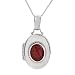 Tagliamonte – 18k White Gold Purple Venetian Cameo Locket, 18″