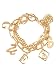 Jewelry : GUESS Gold Charm Triple Chain Bracelet, GOLD