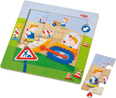 Childrens Toyshop  Toys : Haba Magnetic Puzzle Construction Site